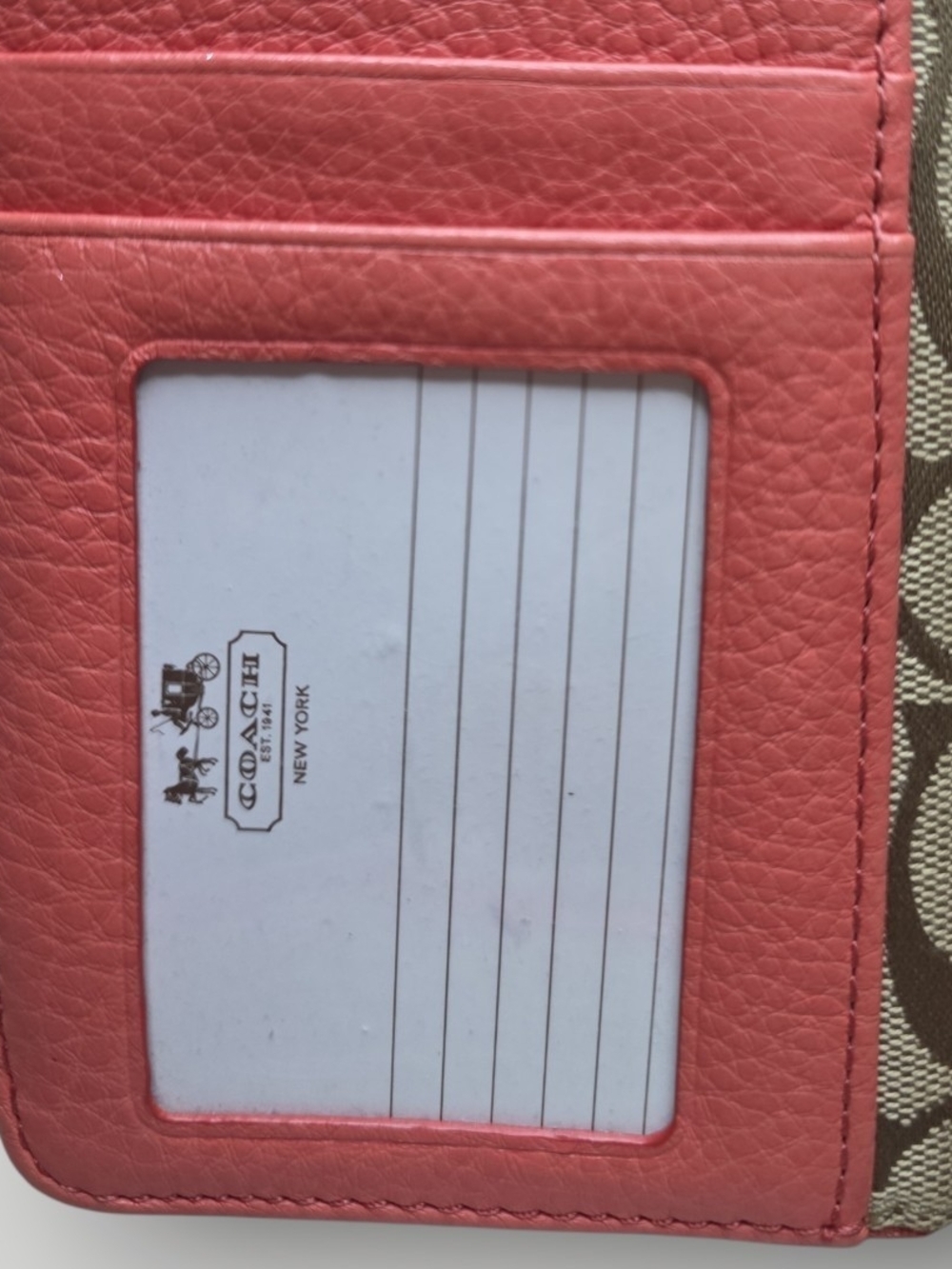 Coach Park Signature Zip Pouch Wristlet 2013 (Style F50117) Good Condition - Picture 5 of 10